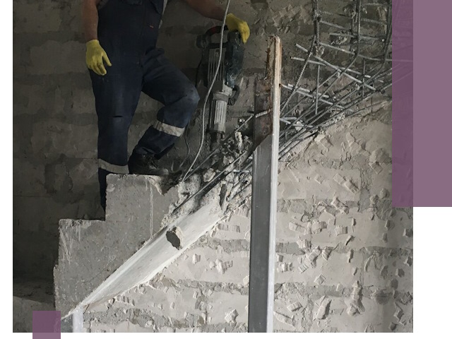 Демонтаж металлических и бетонных лестниц в Таре