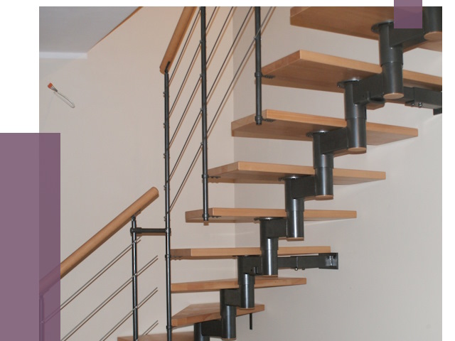 Изготовление модульных лестниц в Таре от 11574 руб. 