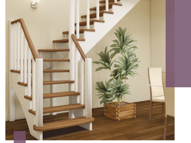 Г-образные лестницы под ключ в Таре — изготовление и монтаж