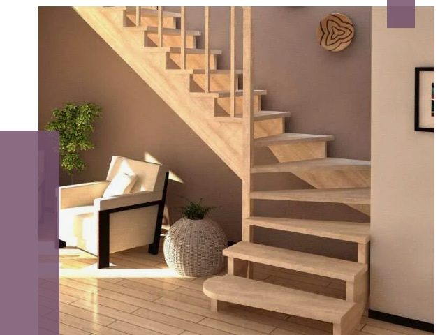 Изготовление Г-образных лестниц в Таре от 19033 руб. 