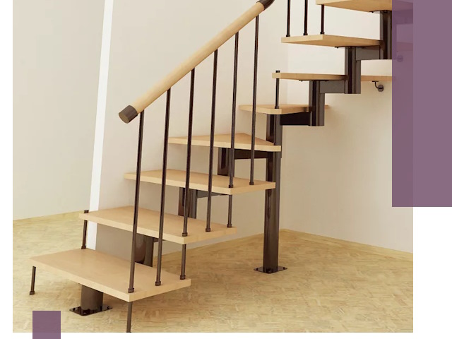 Монтаж лестниц на больцах в Таре — быстро и надежно