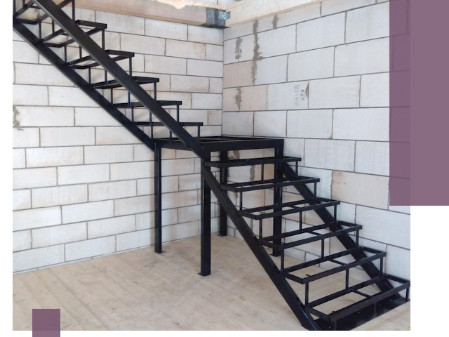 Лестницы на металлокаркасе под ключ в Таре — изготовление и монтаж