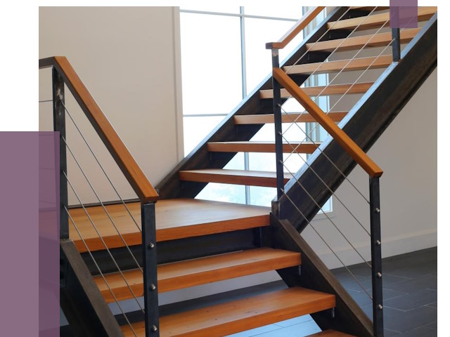 Изготовление лестниц на металлокаркасе в Таре от 19033 руб. | ПРОЛЁТ-Тар
