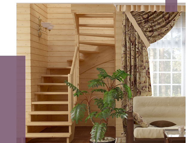 Лестницы для дачи в Таре от 76388 руб.  | ПРОЛЁТ-Тар