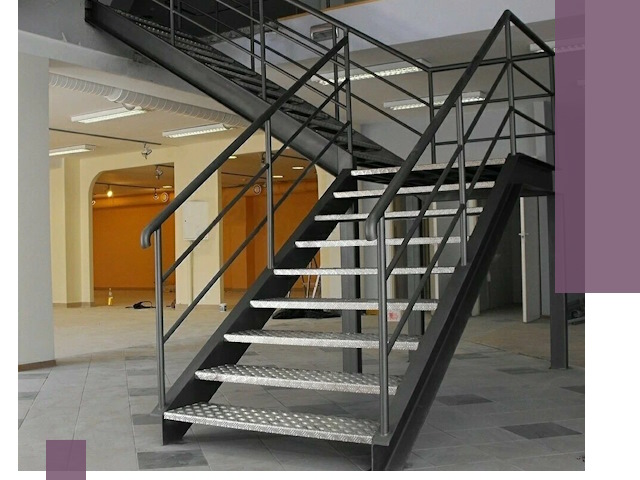 Лестницы для офиса в Таре: изготовление, монтаж, демонтаж