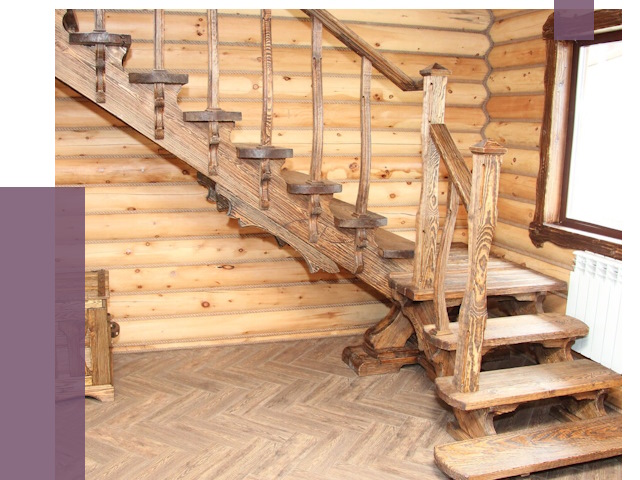 Лестницы в баню в Таре от 19239 руб. — изготовление | ПРОЛЁТ-Тар