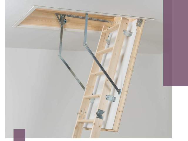 Установка чердачной лестницы под ключ в Таре