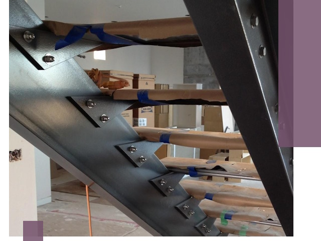 Усиление лестничных конструкций и усиление опор в Таре