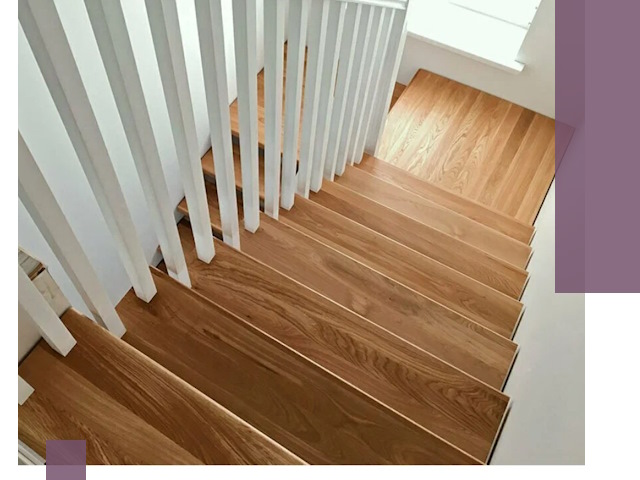 Лестницы из бука в Таре: изготовление, монтаж и демонтаж