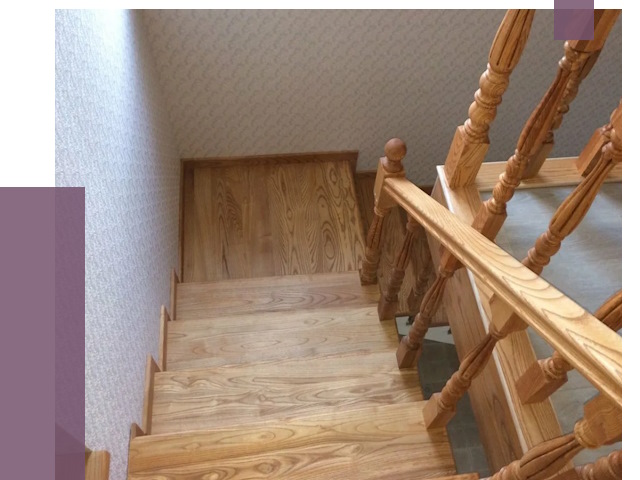 Сосновые лестницы в Таре под ключ от 8128 руб.  | ПРОЛЁТ-Тар