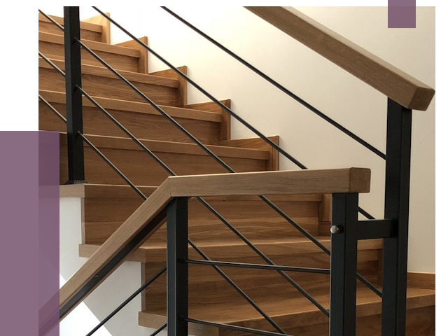 Обшивка металлической лестницы деревом в Таре от 4372 руб. 