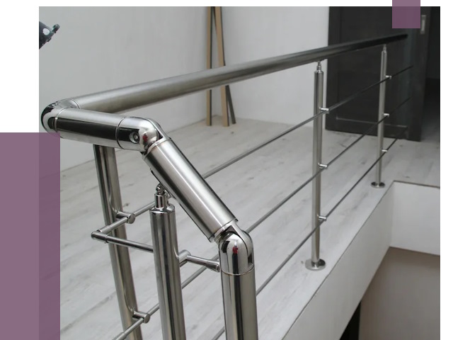 Перила из нержавеющей стали в Таре от 9053 руб. под ключ | ПРОЛЁТ-Тар