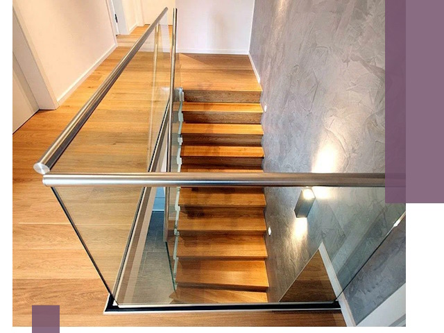 Перила для лестницы в доме — изготовление и монтаж в Таре