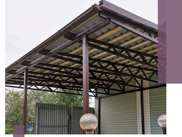 Навесы под ключ в Таре: изготовление, монтаж и гарантия