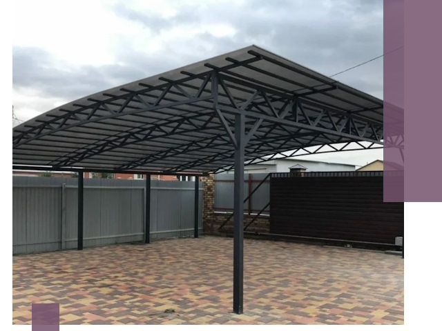 Недорогие навесы под ключ в Таре — изготовление и монтаж