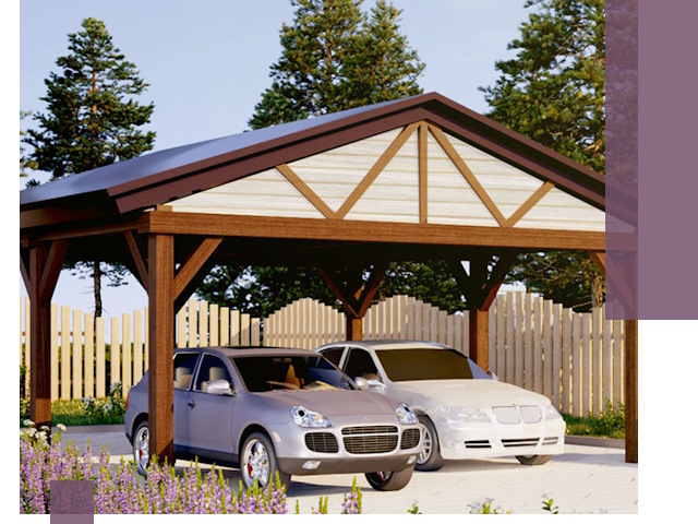 Навесы для автомобиля в Таре — изготовление и монтаж