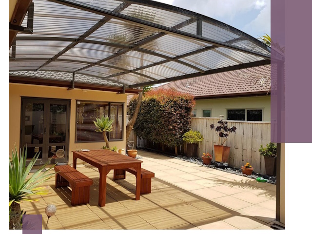 Навесы во двор под ключ в Таре — изготовление и монтаж