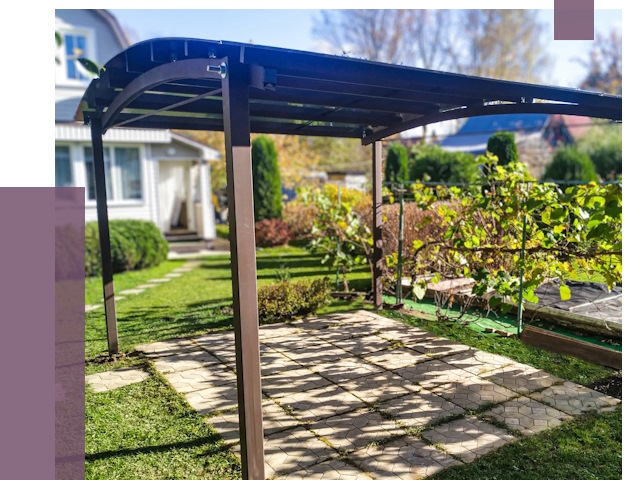 Навесы для дачи в Таре от 12809 руб. под ключ — ПРОЛЁТ-Тар