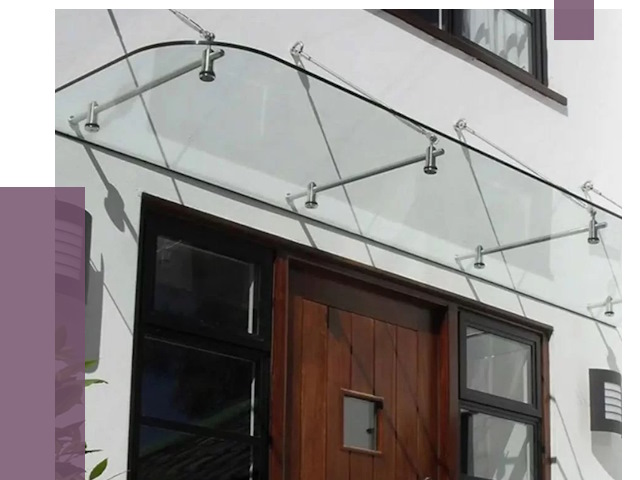 Стеклянные козырьки в Таре от 19033 руб. | ПРОЛЁТ-Тар