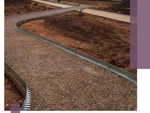 Металлические бордюры под ключ в Таре — изготовление и монтаж