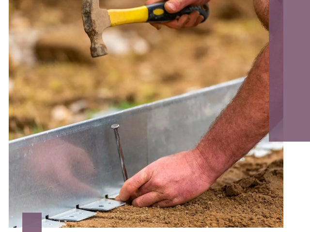Монтаж металлических бордюров в Таре быстро и качественно