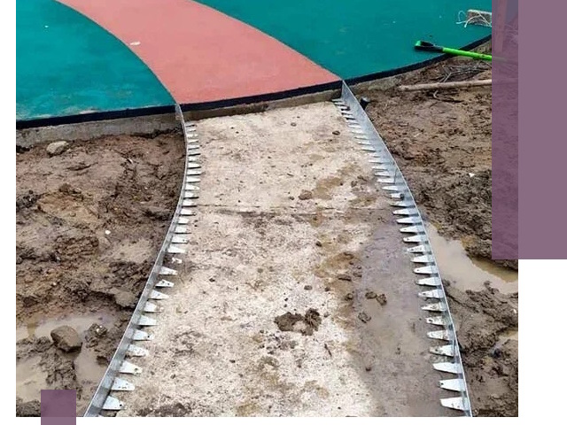 Металлические бордюры для дорожек в Таре — монтаж и изготовление