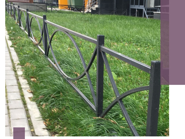 Газонные ограждения из металла в Таре — монтаж и продажа